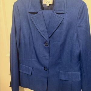 Le Suit Deep Blue Single-Breasted Women's Blazer